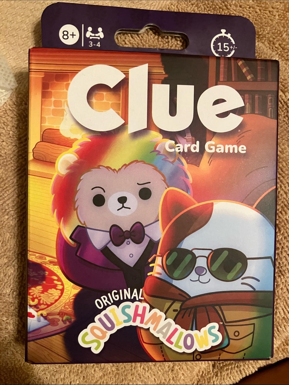 Clue Card Game – Squishmallows Edition (Purple)